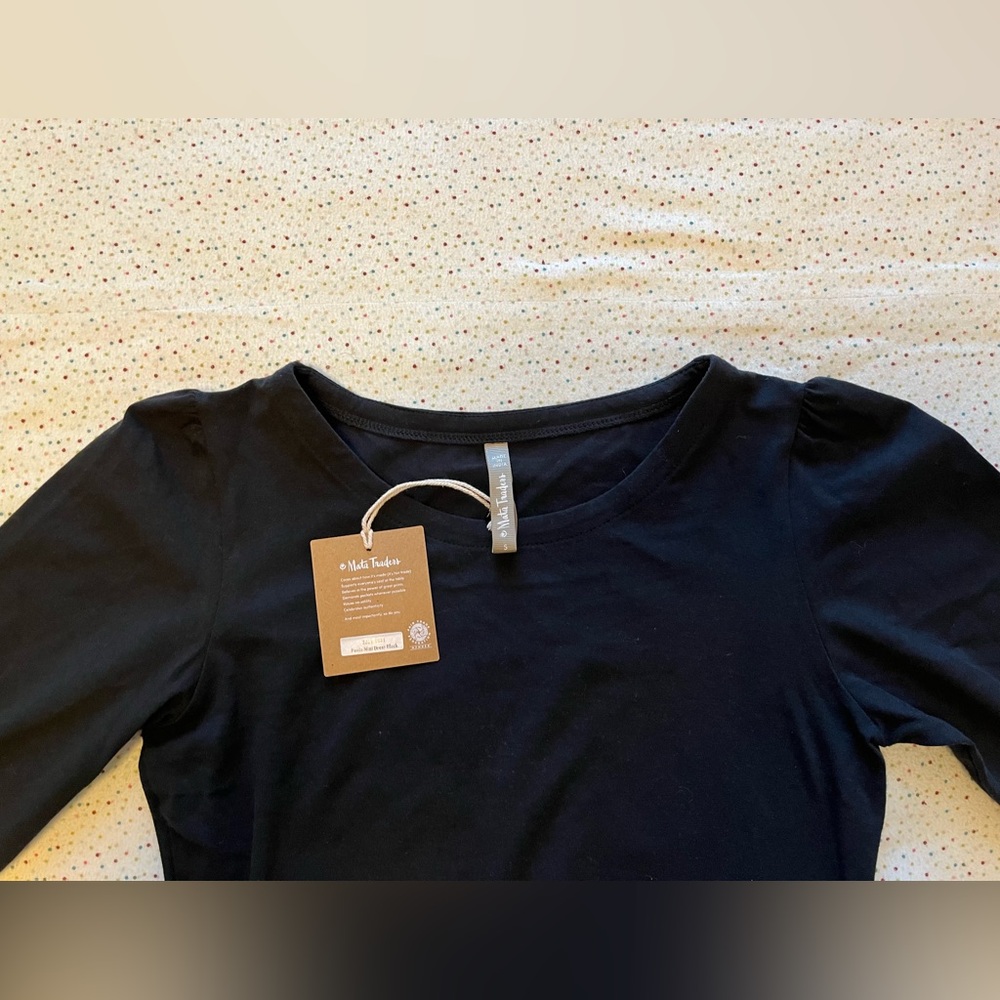 NWT Mata Traders Black Long-Sleeved Mini Dress - Picture 10 of 12